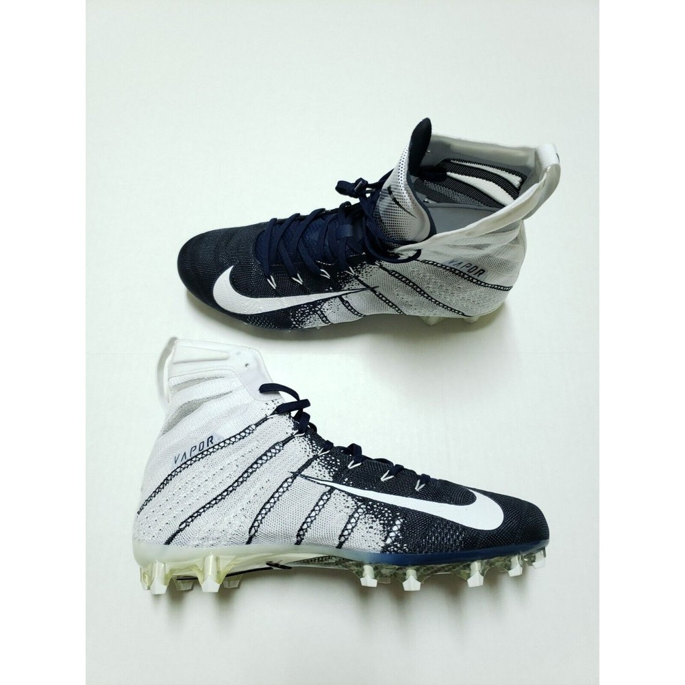Nike Vapor Untouchable 3 Elite Flyknit Navy Football Cleats Sz 12 AO3006-101